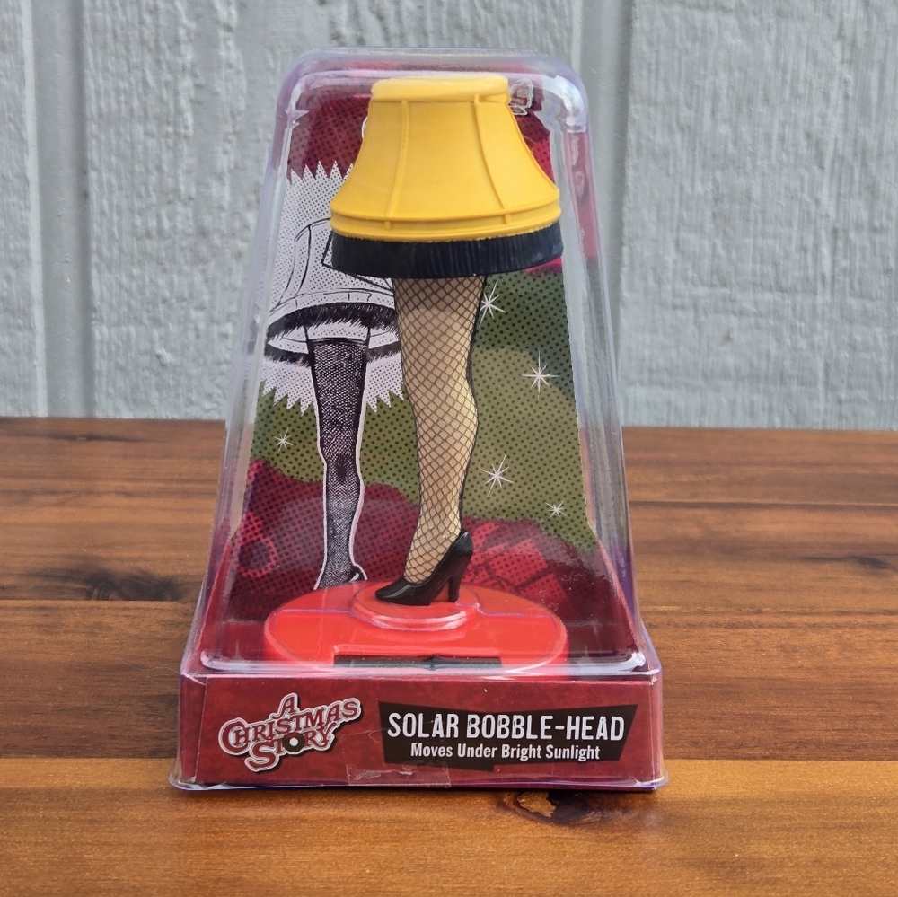 Collectible A Christmas Story Solar Bobble Leg Lamp NWT